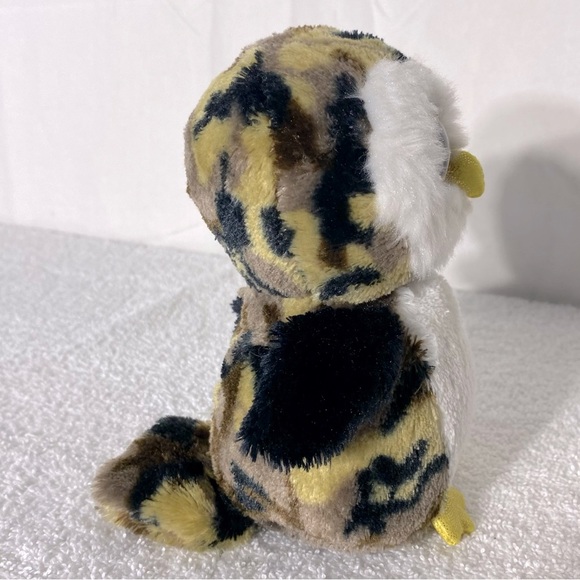 Ty Beanie Boo Owliver The Camouflaged Owl Plush Toy Stuffed Animal - Picture 5 of 11